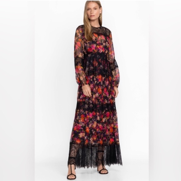 Johnny Was Floral lace Maxi Dress - Picture 1 of 5